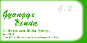 gyongyi minda business card