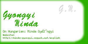 gyongyi minda business card